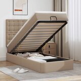  Otomanski krevet s madracem cappuccina 90x200cm umjetna koža | shoptok.hr