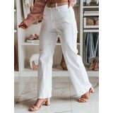 DStreet Spodnie damskie wide leg DELUSSIA białe | Shoptok.si