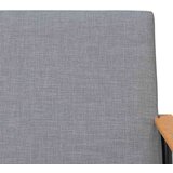  Fotelja Svijetlo siva 59 x 75 x 78 cm tkanina | shoptok.hr