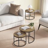  Set okruglih stolića - hrast / crne noge | shoptok.hr