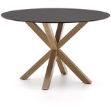 Kave Home Okrugao blagovaonski stol sa staklenom pločom stola ø 120 cm Argo – | shoptok.hr