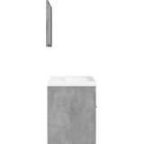  3-dijelni set kupaonskog namještaja siva boja betona drveni 60 x 38.5 x 46 cm | Shoptok.si