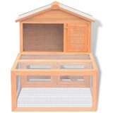 In Kletka za male živali in zajčke z zunanjim izhodom iz lesa | Shoptok.si