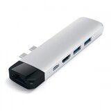 Satechi aluminium type-c pro hub (hdmi 4K,PassThroughCharging,1x USB3.0,1xSD,Ethernet) - silver | Eponuda.com