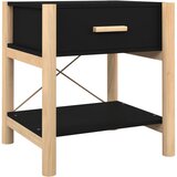  Noćni ormarići 2 kom crni 42 x 38 x 45 cm od konstruiranog drva | shoptok.hr
