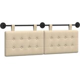  Držeće uzglavlje Zidne tkanina - Krema 120 cm bez LED | shoptok.hr