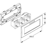 HKL Kleinhuis sistem za vgradnjo naprav 183,5 mm, NV=250V/16A KES-3.3.20, (21225361) | Shoptok.si