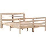  Okvir kreveta s uzglavljem 120x190 cm od borovine | shoptok.hr