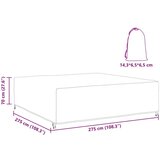  Navlaka za vanjski namještaj Crna 275 x 275 x 70 cm 210D | shoptok.hr