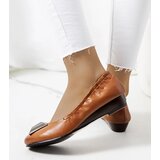 Gemre Brown Wedge Ballet Flats Sofia | Shoptok.si