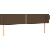  Vzglavje z ušesi temno rjav 183x23x78/88 cm blago, (20953302) | Shoptok.si