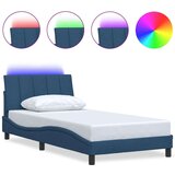  Okvir za krevet bez madraca plava 100x200cm od tkanine | shoptok.hr