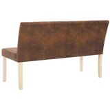  Klupa od umjetne brušene kože 139,5 cm smeđa | Eponuda.com