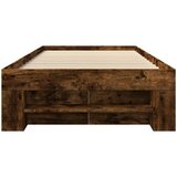  Okvir kreveta bez madraca dimljena boja hrasta 75x190 cm drveni | shoptok.hr
