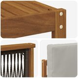  Set vanjskih sofa 6 kom. Prirodna i svjetlosiva | shoptok.hr