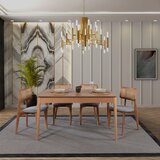 Hanah home Albero150 Natural Extendable Dining Table & Chairs Set (5 Pieces) | ePonuda.com