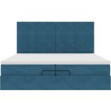  Otomanski okvir kreveta s madracima plavi 200x200cm baršunasti | shoptok.hr