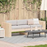  Vrtni kauč Prirodna 185,5 x 60 x 62 cm Čvrsto borovo drvo | shoptok.hr