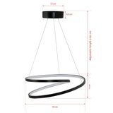 Opviq whirpool - black, white light black chandelier | ePonuda.com