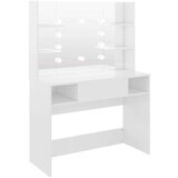 vidaXL Stolić za šminkanje LED 100 x 40 x 135 cm MDF sjajni bijeli | shoptok.hr