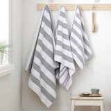 Bianca Bijeli/sivi pamučan ručnik od frotira 90x140 cm Reversible Stripe – | shoptok.hr