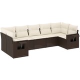  The Living Store Vrtna sedežna garnitura 7-delna z blazinami rjav poli ratan - Vrtna Sedežna Garniture, (21446746) | Shoptok.si