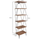 Hanah home Balaban polica za knjige od bora 48x165x31cm, smeđa | Eponuda.ba