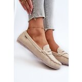 Boto Women's Beige Faux Leather Loafers Celoria | shoptok.hr