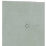 Krevet s box springom madracem i LED-om Svjetlosiva Baršun - Svjetlosiva 140 x 190 cm Prošiveno gumbima | shoptok.hr