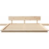  Krevetna konstrukcija s uzglavljem Smeđa 160 x 200 cm boja drva | shoptok.hr