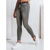 DStreet Jeansy damskie skinny z paskiem niebieskie | Shoptok.si