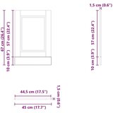 Plošča za pomivalni stroj Porto artisan hrast 45x1,5x67 cm, (22009985) | Shoptok.si