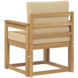  2 Komad Set vanjskih sofa Poliester Bijela i Bež | Shoptok.si