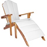  Vrtna stolica Adirondack s osloncem za noge Prirodna | shoptok.hr