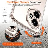Techsuit Shockproof Clear Silicone prozirna maskica otporna na udarce za Honor 400 Pro | shoptok.hr