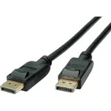 Roline DisplayPort priključni kabel 1.00 m 11.04.5810 sa zaštitom crna [1x muški konektor displayport - 1x muški konektor displayport]