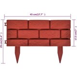 vidaXL Pregrada za trato z vzorcem opek 11 kosov, (20758663) | Shoptok.si