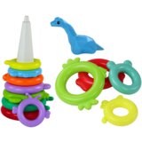 Giraffe Pyramid Puzzle 13 Circles Colorful 43cm x 18cm x 18cm | shoptok.hr