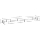 vidaXL kavez za pse crni 20 m² čelični | shoptok.hr
