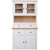  Visoka komoda bijela 93x40,5x180 cm borovina asortiman Panama | shoptok.hr