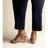 Gemre Dark beige sandals with a combination of materials Hambly | shoptok.hr