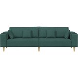 SOFA s jastukom Tamnozelena 250 x 77 x 76 cm tkanina | shoptok.hr