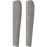  Vzglavje z ušesi svetlo sivo 93x23x118/128 cm žamet, (20793765) | Shoptok.si