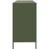  Komoda Maslinasto zelena 135x39x73,5 cm Hladno valjani čelik | shoptok.hr