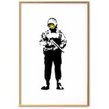  Plakat - Smiling Policeman 60x90 Zlatni okvir s margom | shoptok.hr