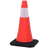 vidaXL Odsevni prometni stožci z močnimi podstavki 10 kosov 50 cm | Shoptok.si