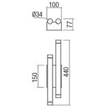  Redo 01-2034 - LED zidno svetlo MADISON 4xLED/4W/230V bakar | Eponuda.com
