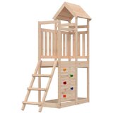  Igralna stolpnica Rjava Masivno borovo les - - Rjava - 34.4 - 110,5 x 52,5 x 214 cm - 2025- | Shoptok.si