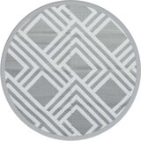 vidaXL Vanjski tepih sivi Ø 120 cm PP | shoptok.hr