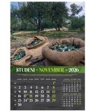  KALENDAR "MASLINE 2026" 13 LISTOVA, SPIRALA | shoptok.hr